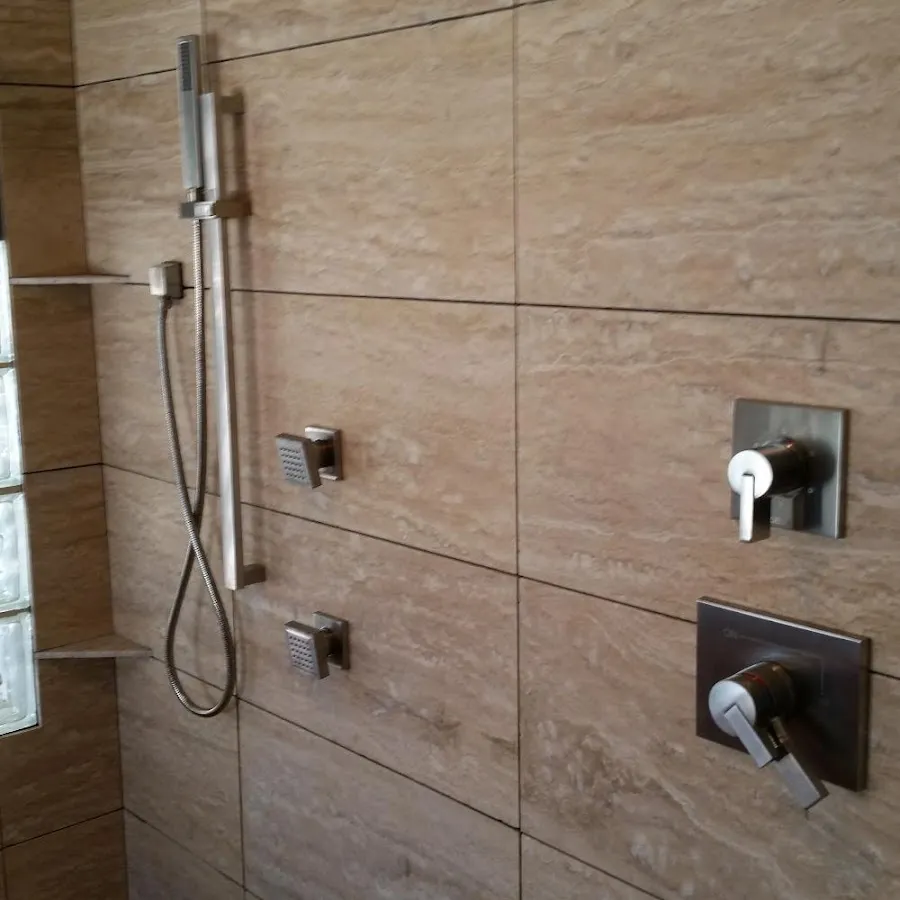Shower fixture installation for Water Heater Installation in Bath